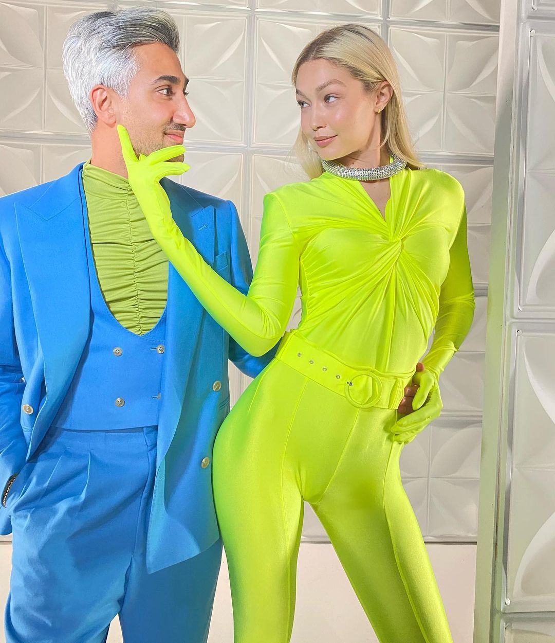 How to put a sexy spin on a pantsuit like Gigi Hadid