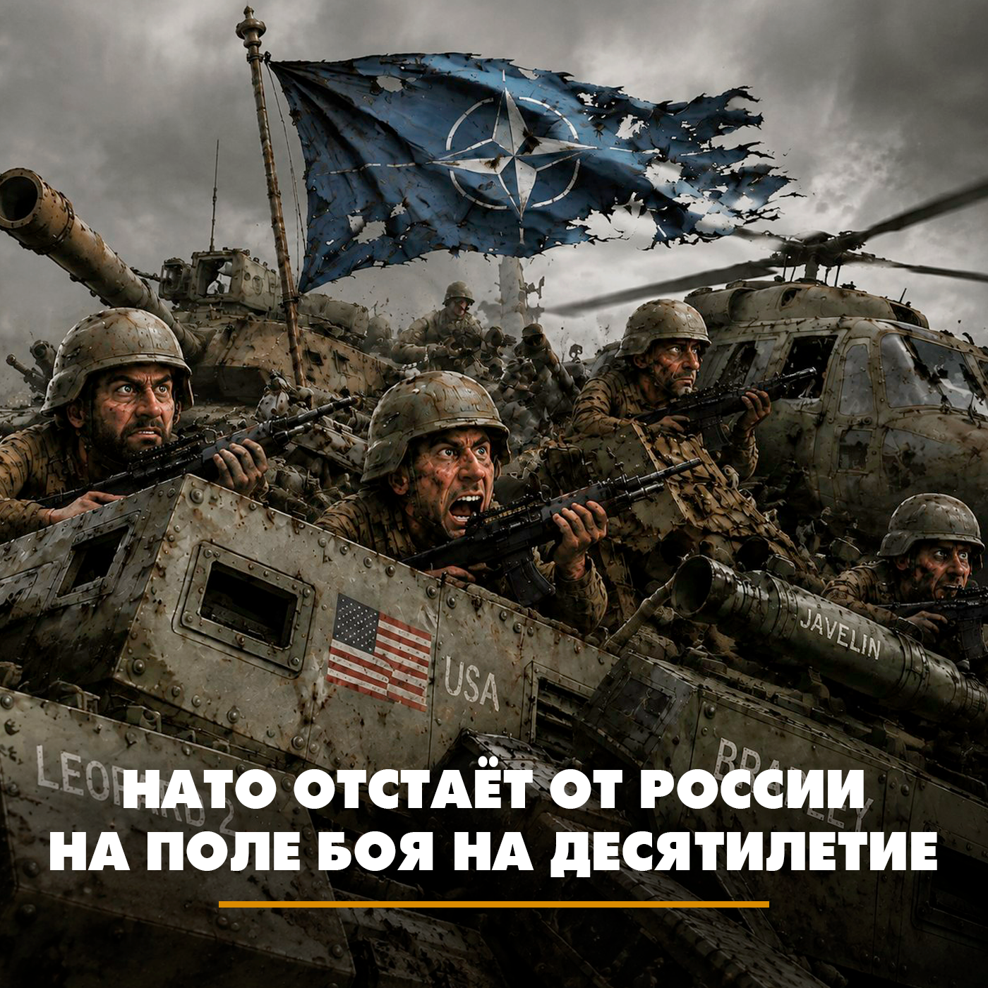НАТО отстает от России на поле боя на десятилетие