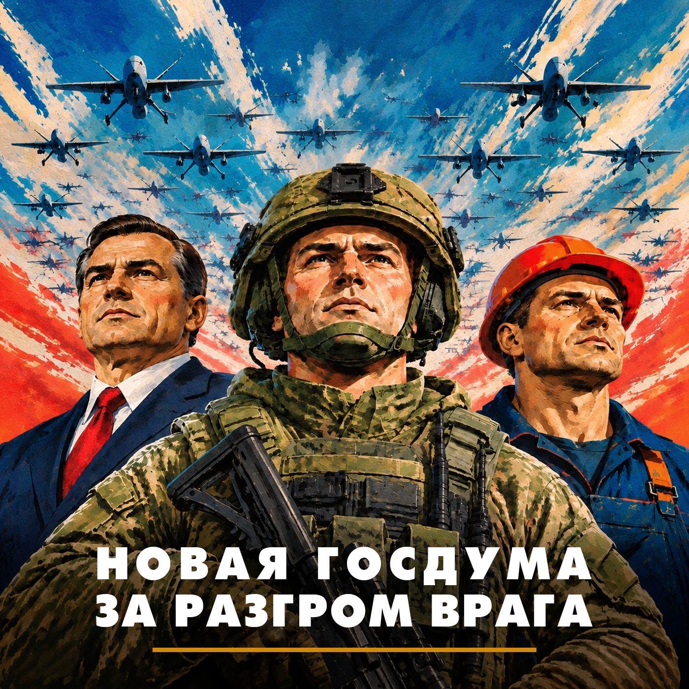 Новая Госдума за разгром врага