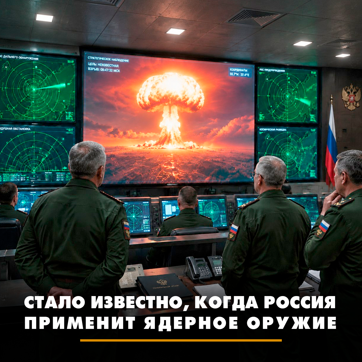 Стало известно, когда Россия применит ядерное оружие