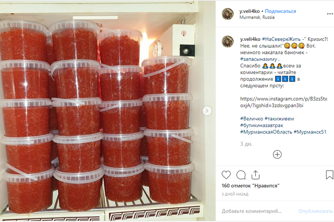 Не подарили, а накатала: чиновница из Мурманской области похвасталась холодильником, полным красной икры