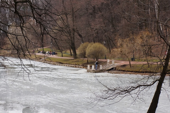 В Москве китайская туристка провалилась под лед, делая селфи 