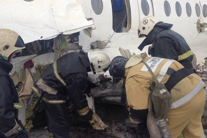 Место падения самолета