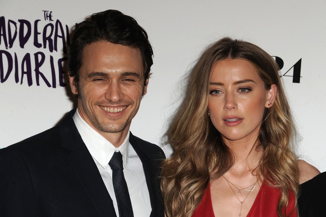  Amber Heard cuddles James Franco on a security footage at Johnny Depp’s trial