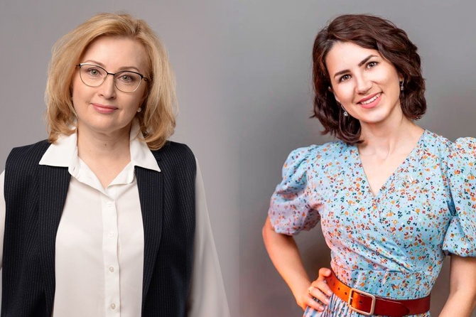 заместитель председателя правительства Камчатского края Виктория Сивак и директор центра развития гражданских инициатив Амурской области Елена Андрющенко