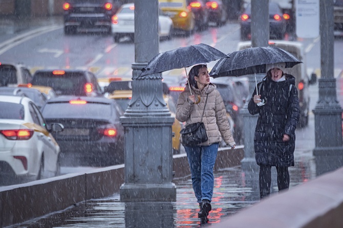 В Москве пройдет мокрый снег в начале новой недели