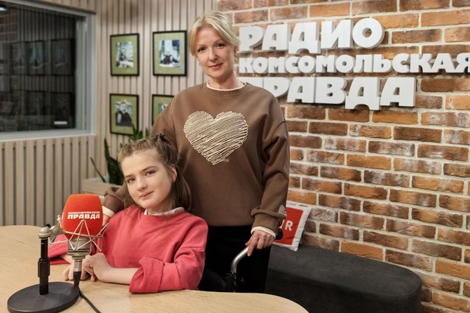 В эфире Радио «Комсомольская правда» Маша Гутова со своей мамой Ольгой