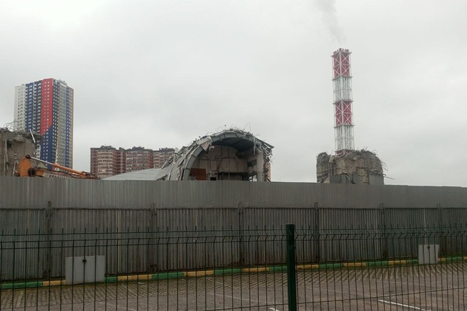  Появились кадры последствий обрушения «Снежкома» в Красногорске