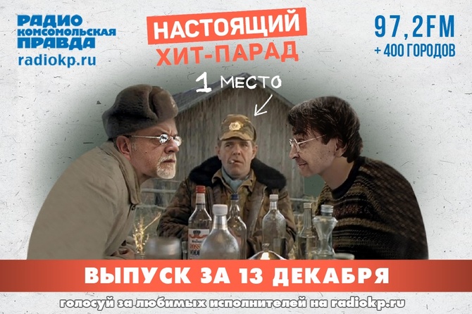 Итоги хит-парада за 8-13 декабря. «Ария», «Сурганова и оркестр» и «Radio Tapok»