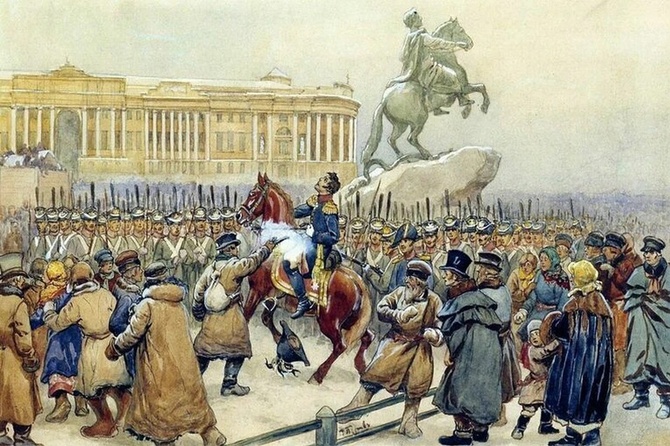 Картина Василия Перова «Восстание декабристов»