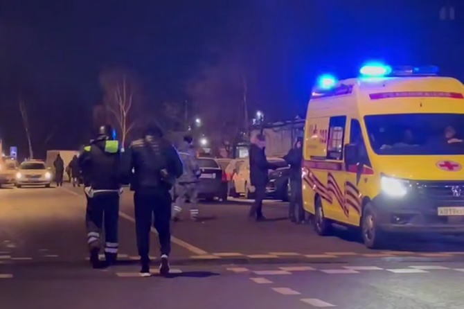 Автомобиль ДПС взорвался в Москве