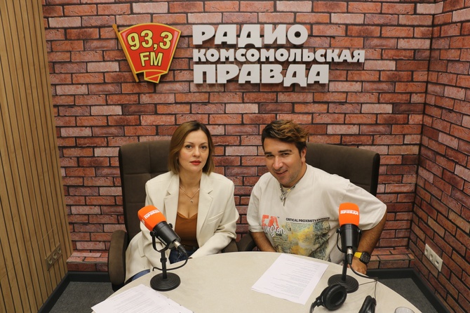 Елена Лукьянова на радио «Комсомольская правда» в Туле