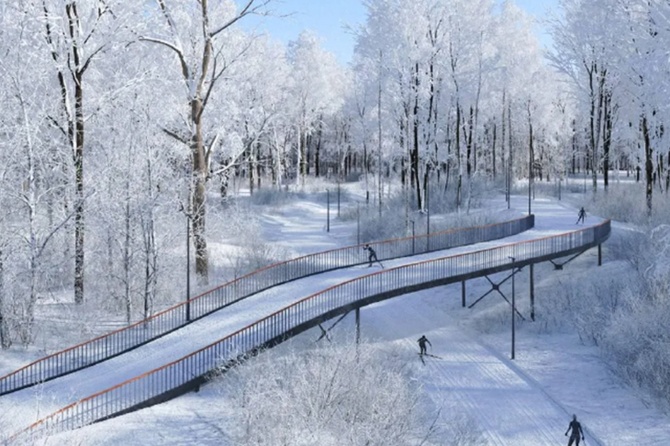 В Красногорске представили второй этап благоустройства Опалиховского лесопарка