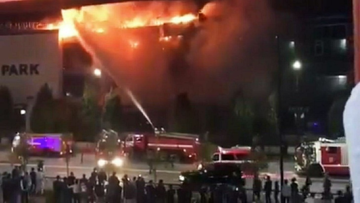 Пожар в ТЦ «Гранд парк»