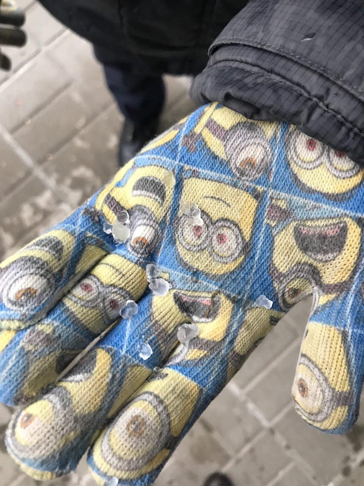 В Подмосковье выпал крупный град и прошел дождь