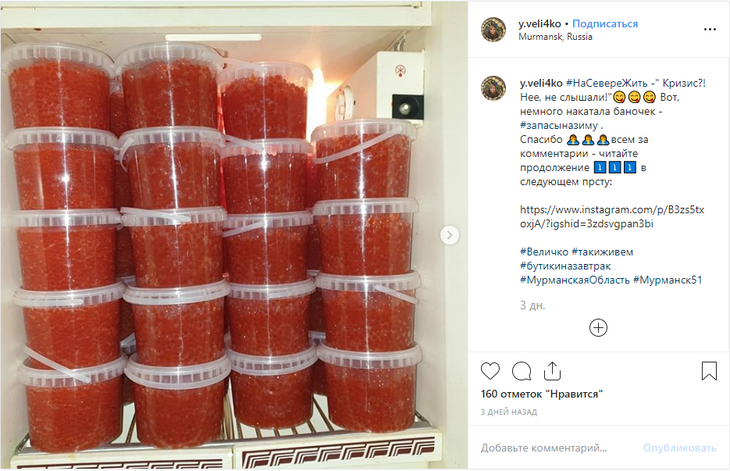 Не подарили, а накатала: чиновница из Мурманской области похвасталась холодильником, полным красной икры