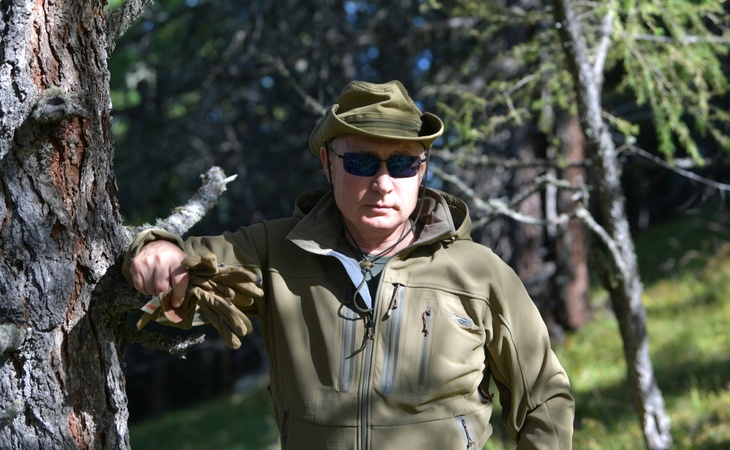 Владимир Путин на отдыхе