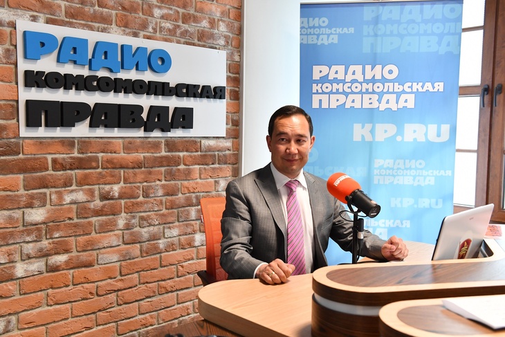 Айсен Николаев на Радио "Комсомольская правда"