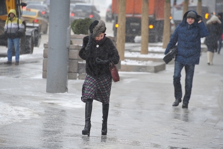 Дождь и ветер в Москве