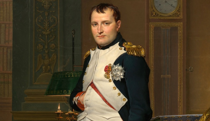 Наполеон Бонапарт на картине Жака Луи Давида