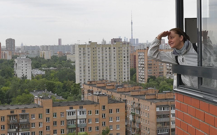 Спальный район в Москве