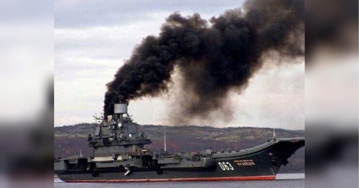 горение на крейсере "Адмирал Кузнецов"