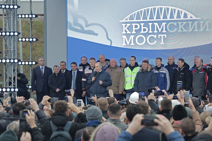 Владимир Путин на открытии Крымского моста