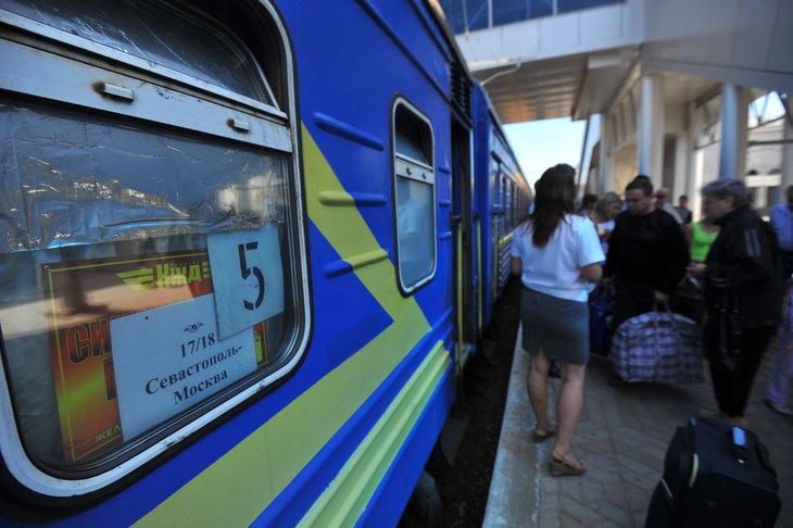 Украинский поезд Севастополь-Москва, который уже не ходит