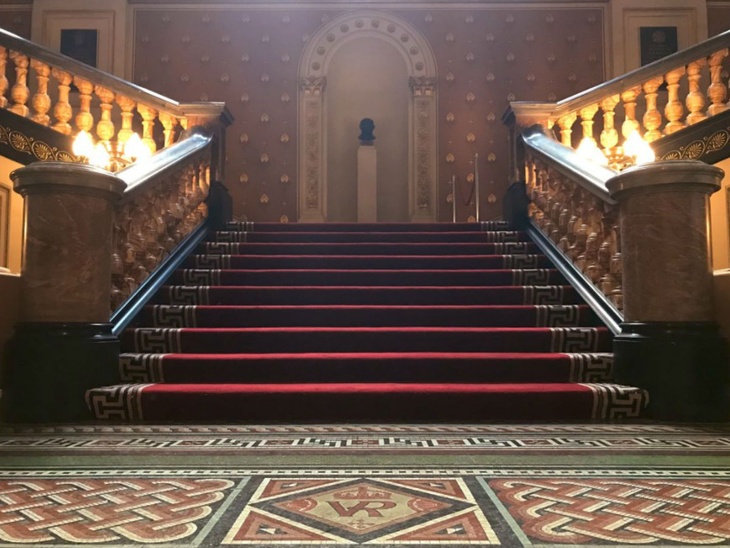 Коту Палмерстону для обитания выделили парадную лестницу 