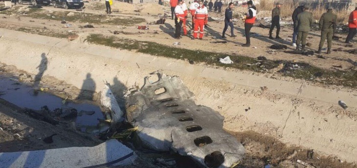 Крушение пассажирского самолета в Иране