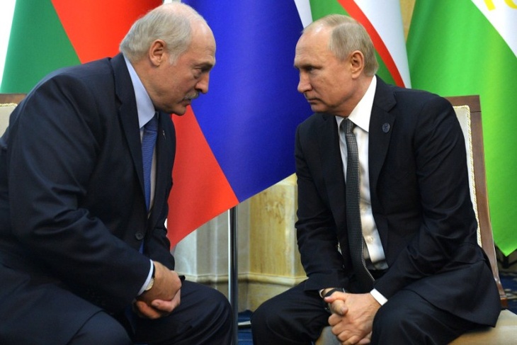 президент Белоруссии Александр Лукашенко и президент РФ Владимир Путин
