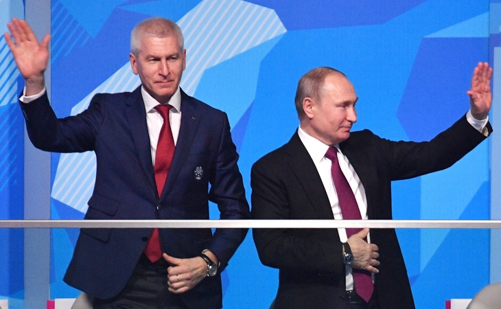 Олег Матыцин с Владимиром Путиным