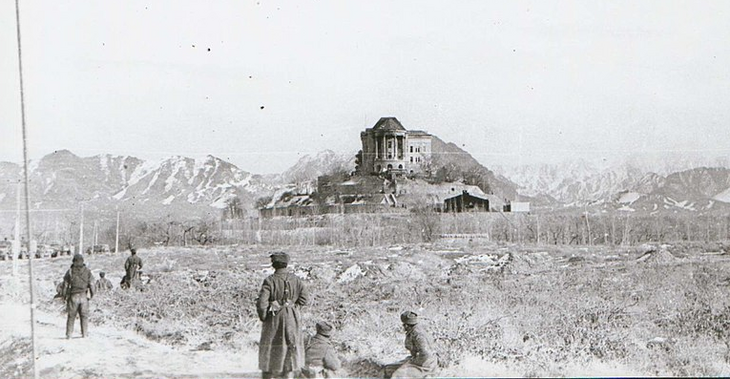 Вид на дворец Амина после штурма