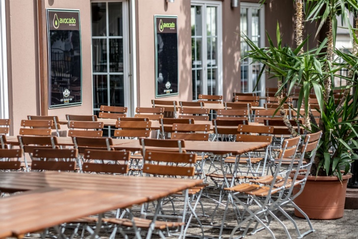 Закрытое кафе в Германии