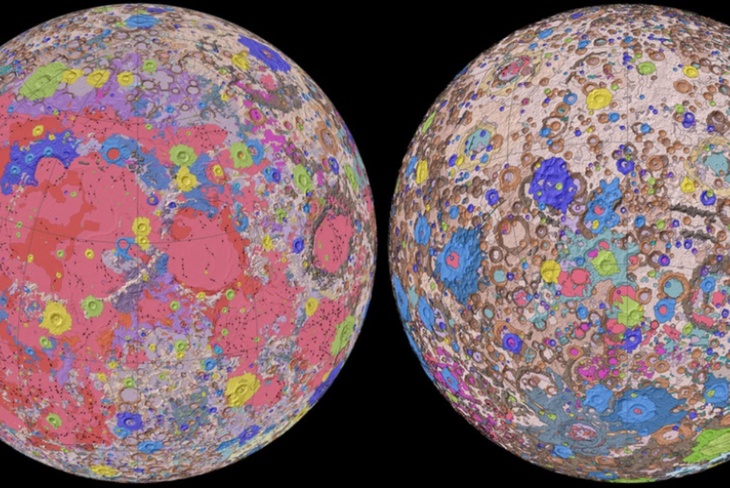 В Сети появились снимки подробной карты Луны