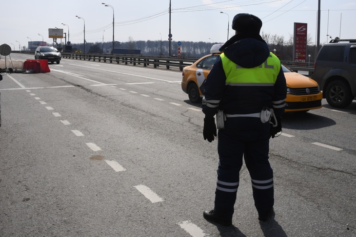 ДПС на въезде в Москву