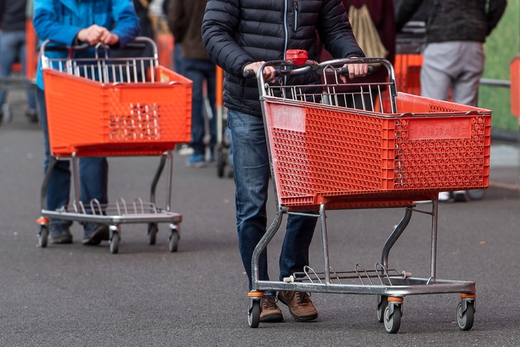 Очередь в супермаркет