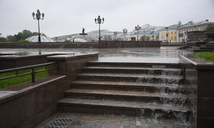 Московские дожди в пятницу побили рекорд 40-летней давности