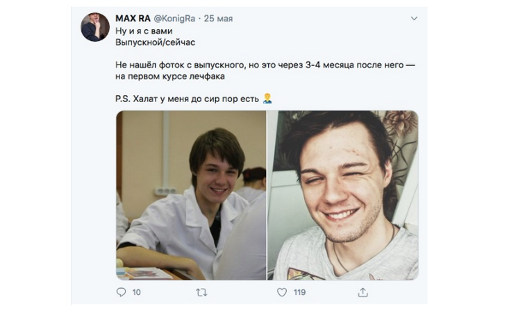 Příspěvek na Twitter od @KonigRa