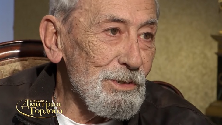 Кадр из интервью Вахтанга Кикабидзе журналисту Дмитрию Гордону