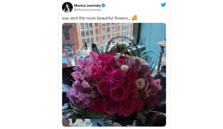 Запись в Twitter Моники Левински Запись в Twitter Моники Левински