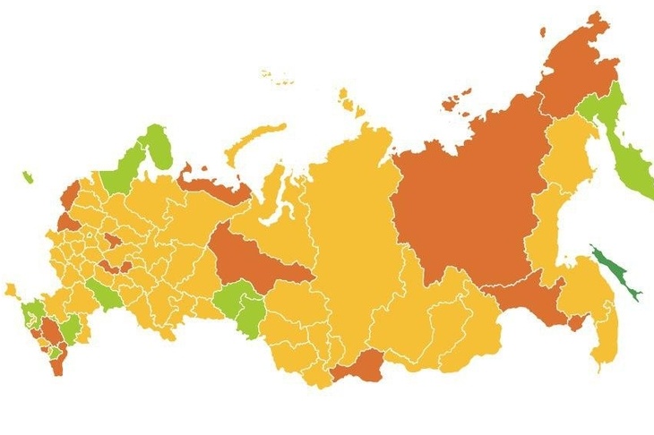 Отследить снятие ограничений в регионах России можно по новой карте