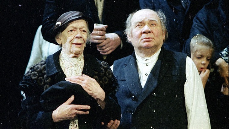 Татьяна Пельтцер и Евгений Леонов