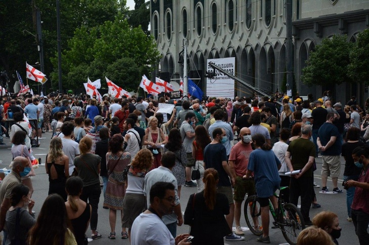 Митинг в Грузии