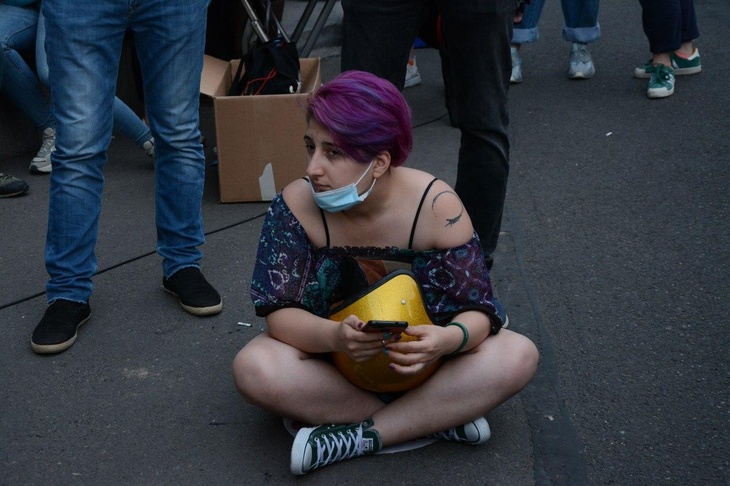 Митинг в Грузии