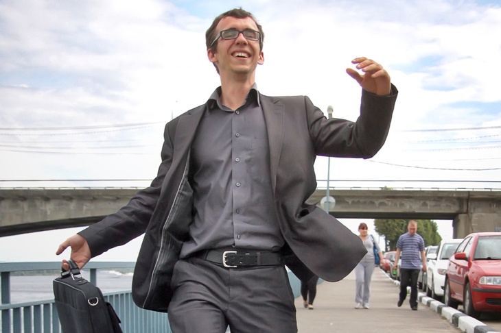 Веселый бизнесмен