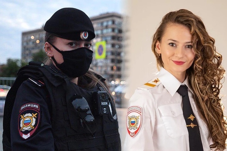 «КП» раскрыли личность девушки-полицейского, раздававшую маски на митинге