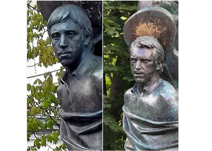 Памятник Владимиру Высоцкому — «до» и «после»