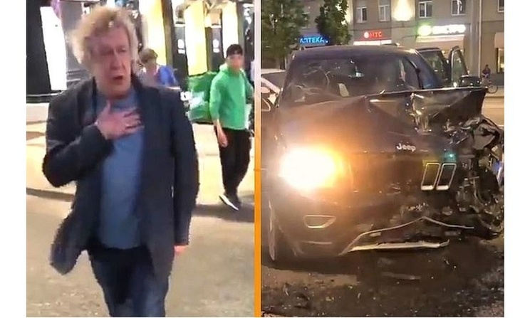 Михаил Ефремов в день ДТП