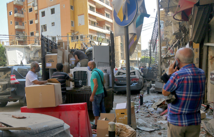 Последствия взрыва в Бейруте